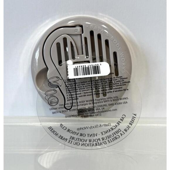 Bath and Body Works Gold White Lotus Iridescent Pearl Car Vent Visor Clip Holder - Picture 2 of 2